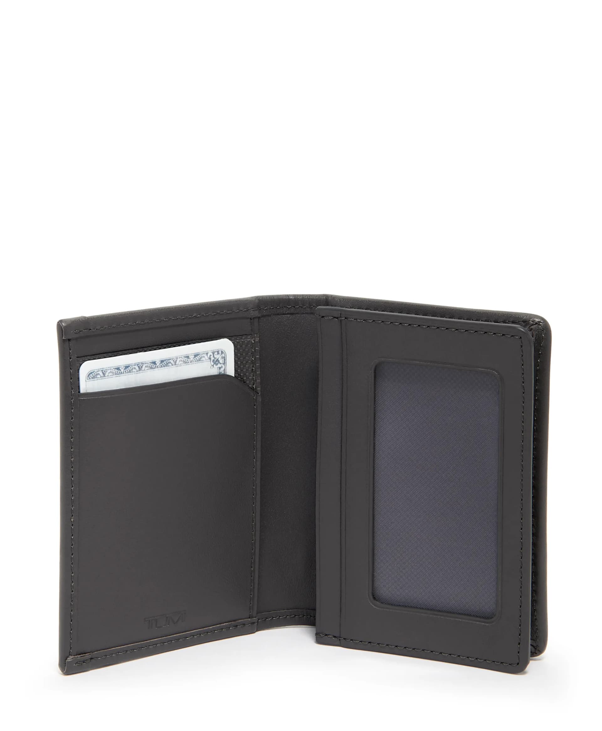Alpha SLG – Porte-Cartes à Soufflet Navy et Gris