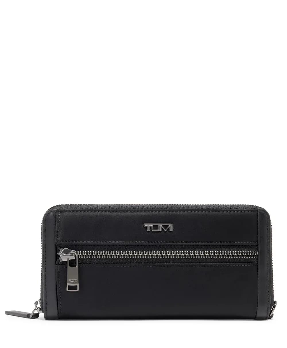Voyageur SLG – Portefeuille Continental Zippé Noir