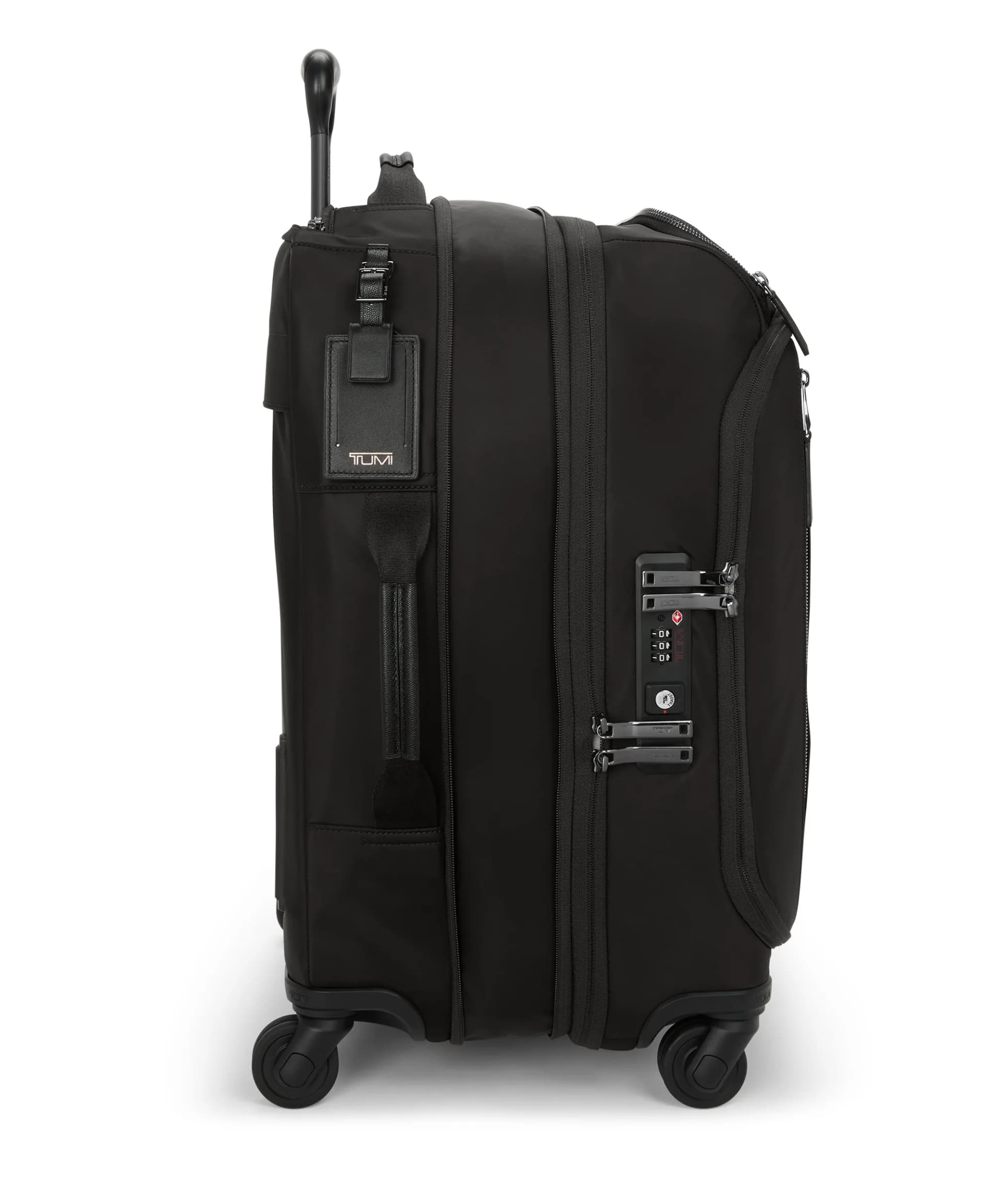 Voyageur Léger – Valise Cabine Extensible Noir et Gunmetal