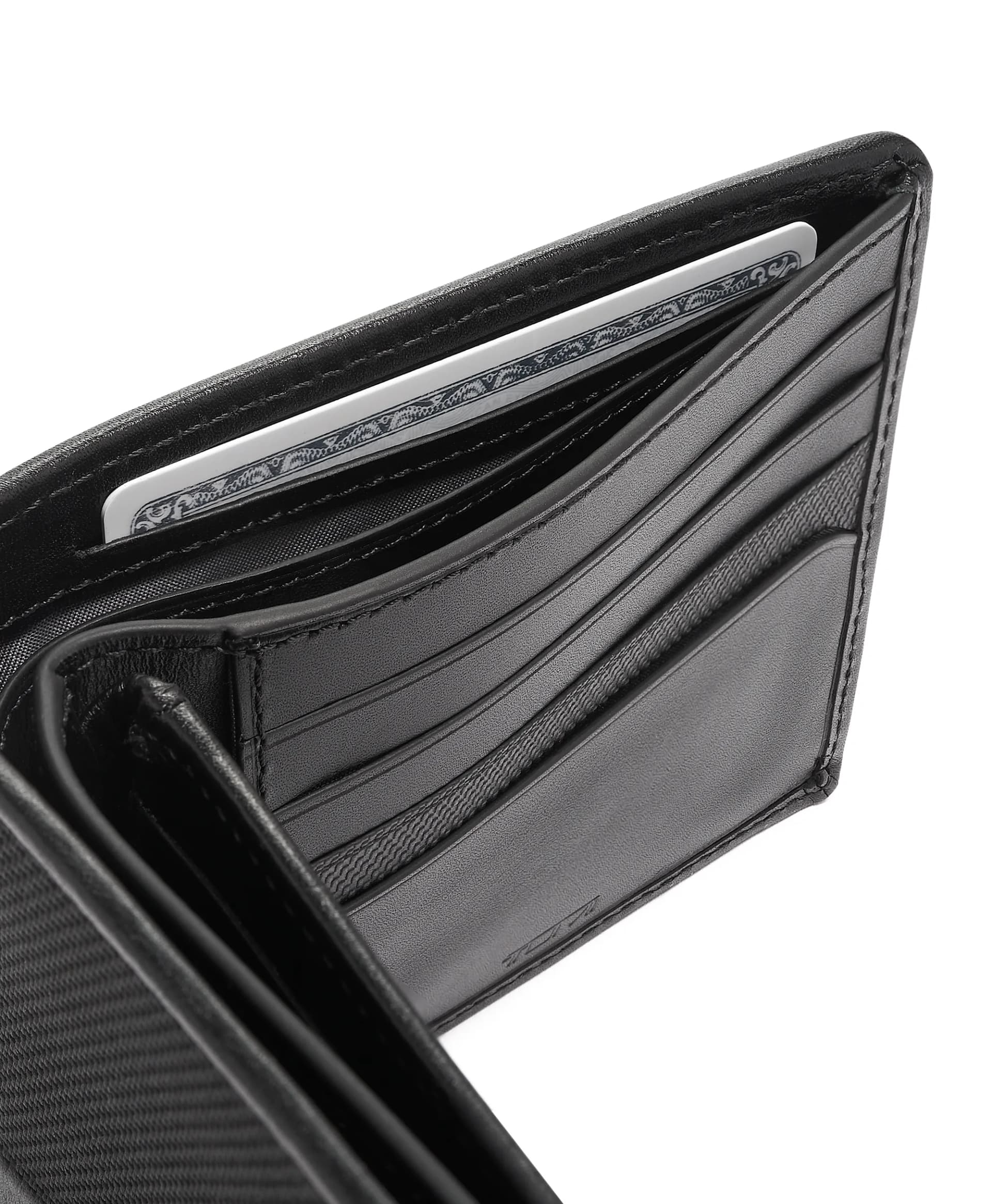 Alpha SLG – Portefeuille Passcase Centre Noir
